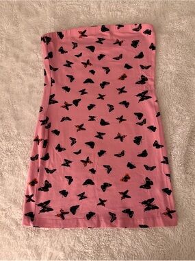 BP Women’s Pink Strapless Mini Butterfly Dress | Size: Medium